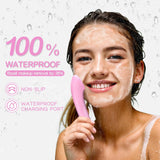 2-in-1 Heated Facial Cleansing Brush — Vibrating Silicone Face Scrubber