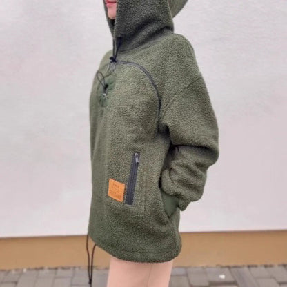 Pet pouch hoodie detail