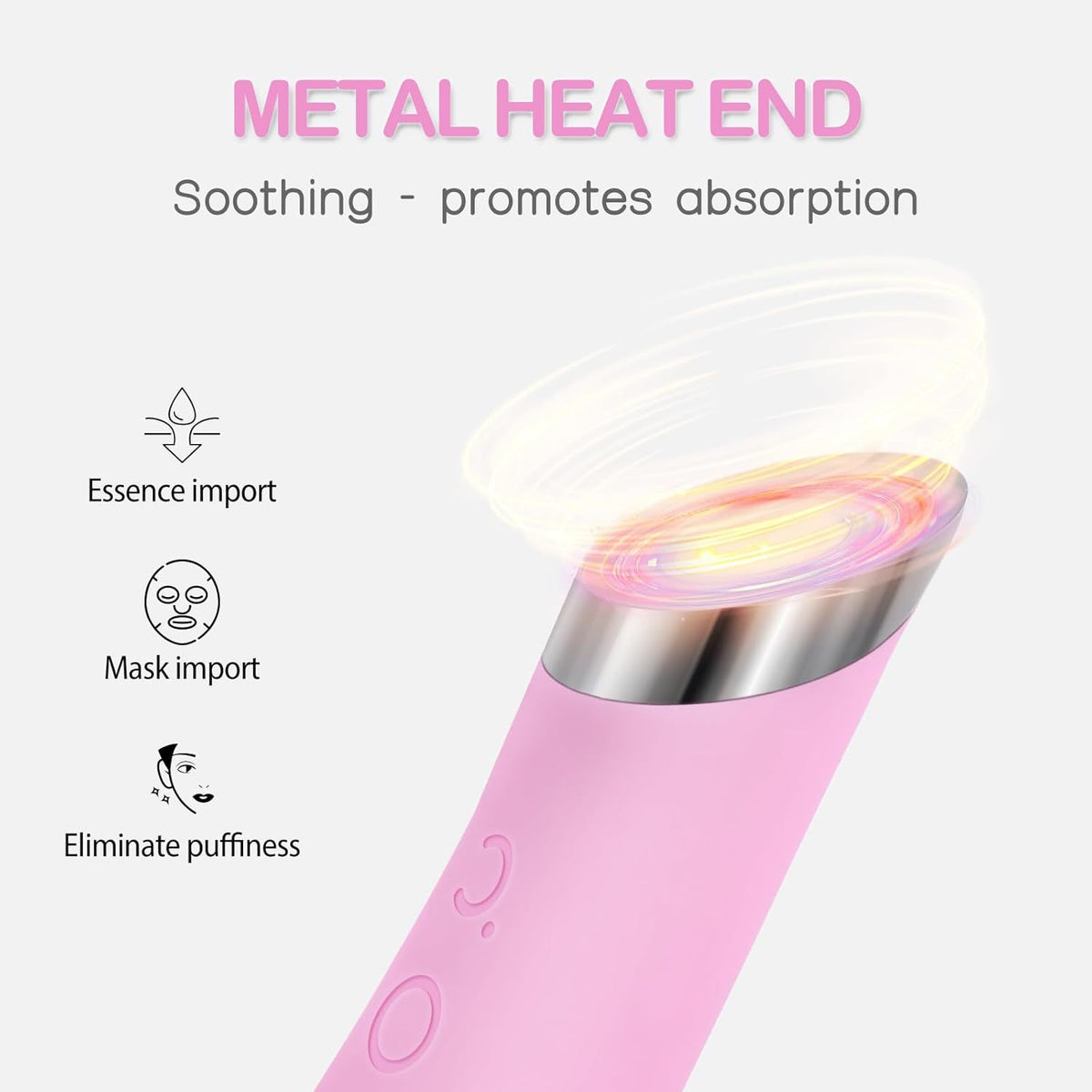 Heated facial cleansing brush
