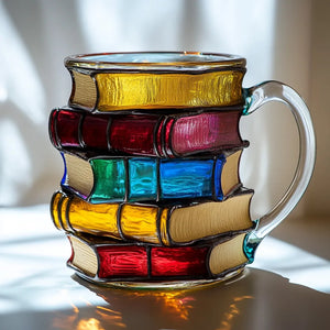 Stacked Books Coffee Mug – Unique Gift for Book Lovers